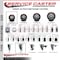Service Caster 3'' Maroon Poly Wheel Swivel 1-7/8'' Expanding Stem Caster Set 2 Brakes, 4PK SCC-EX20S314-PPUB-MRN-2-PLB-2-178 - alternate 4